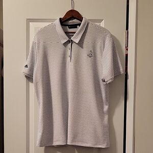 Timeless White and Blue Polo Shirt with Classic Collar